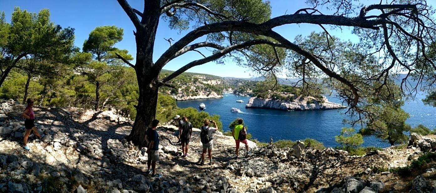 randonnée escalade calanques port miou, port pin, pointe cacau