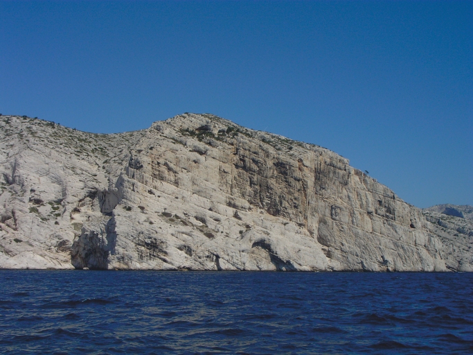 Le canceou, escalade grimpe sur sormiou, accès par calanque de morgiou