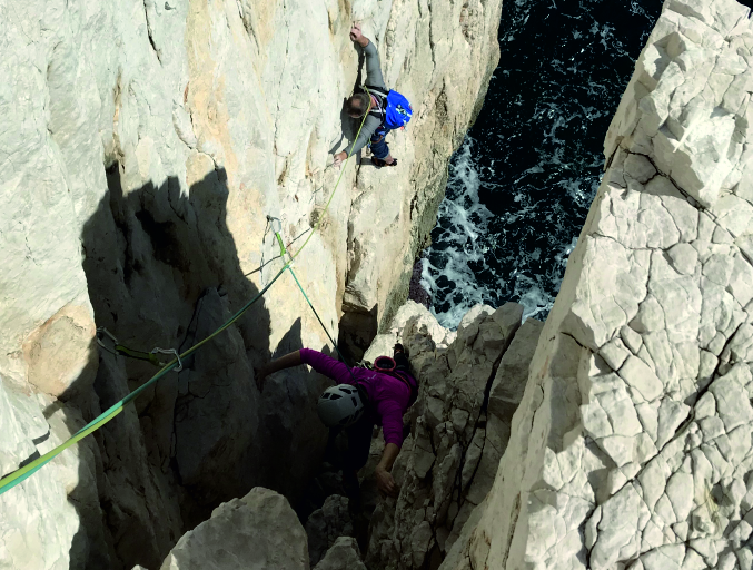 escalade grimpe randonnée calanques, eissadon sur les traces de gaston rebuffat