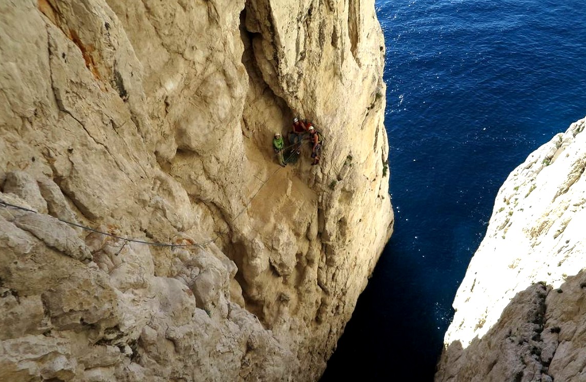 escalade terrain d'aventurecalanques marseille cassis